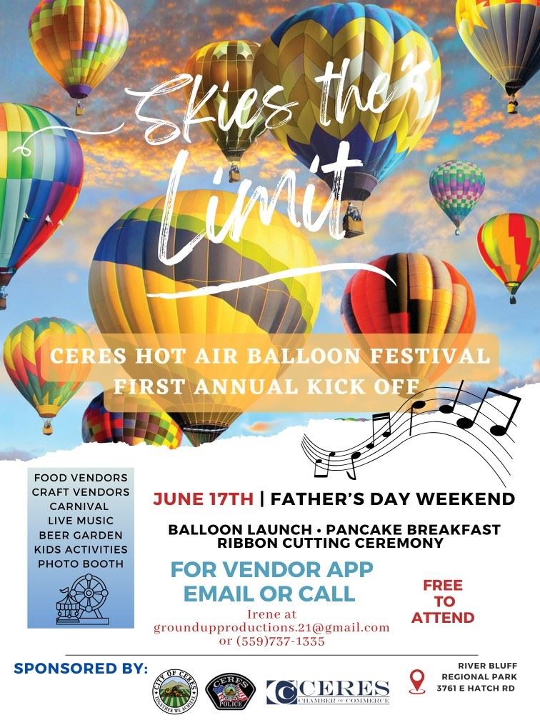 event flyer- hot air balloon